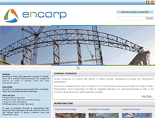 Tablet Screenshot of encorp.in